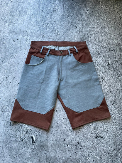 „Block” Shorts Brown