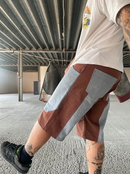 „Block” Shorts Brown