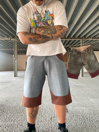 „Block” Shorts Brown