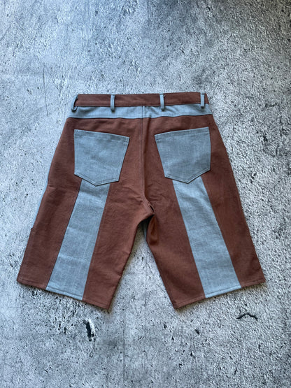 „Block” Shorts Brown