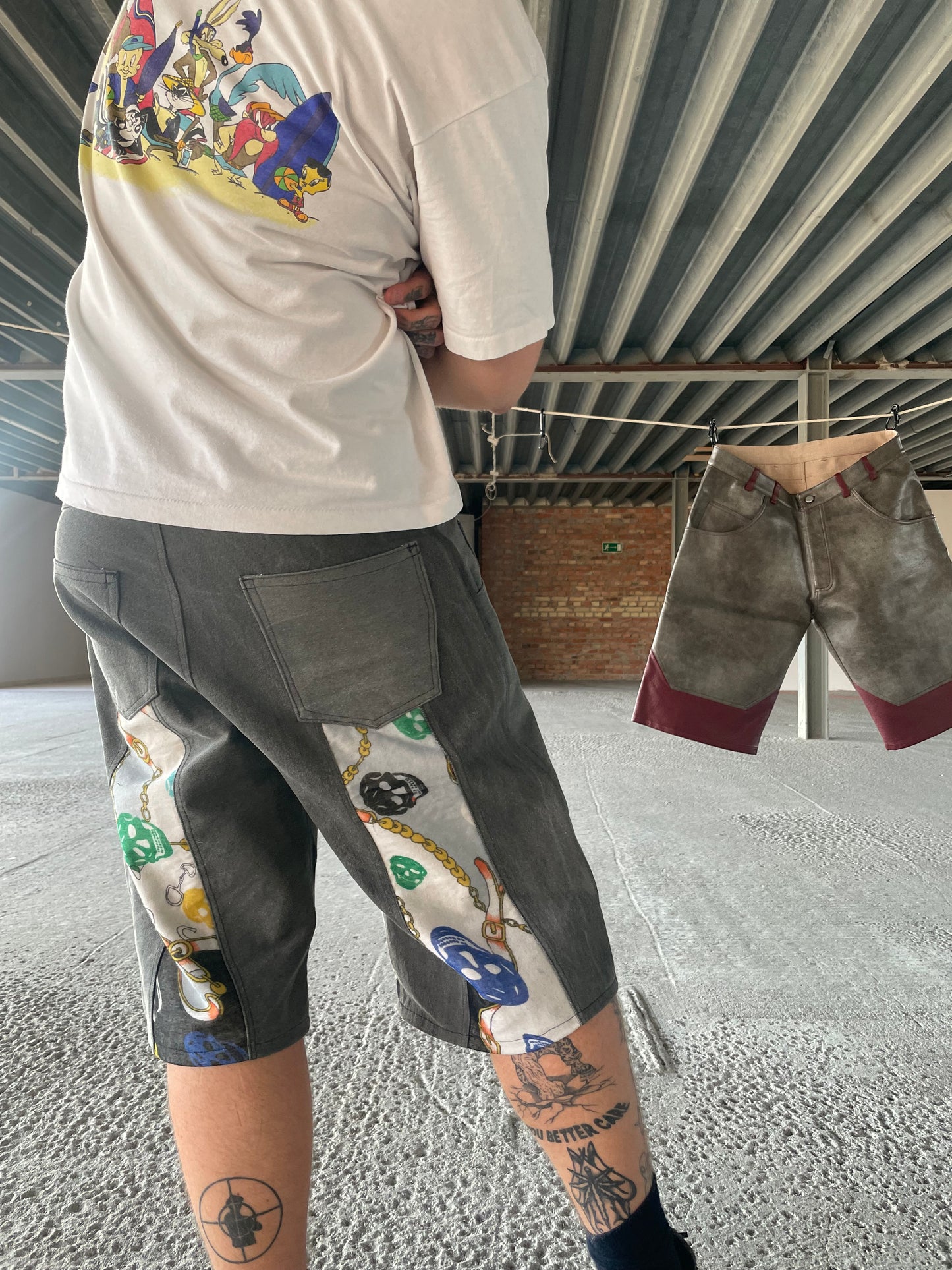 „Block” Shorts Skulls