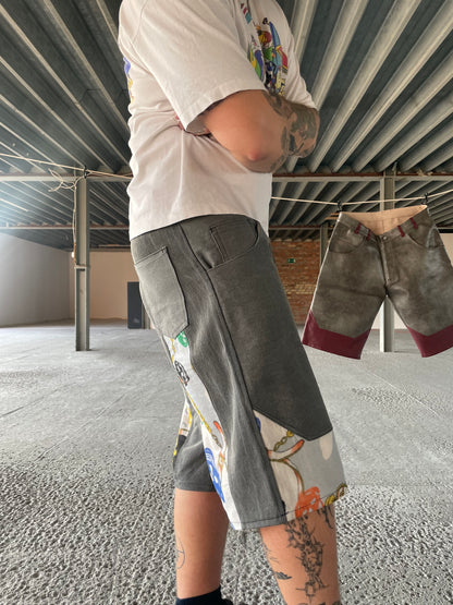 „Block” Shorts Skulls